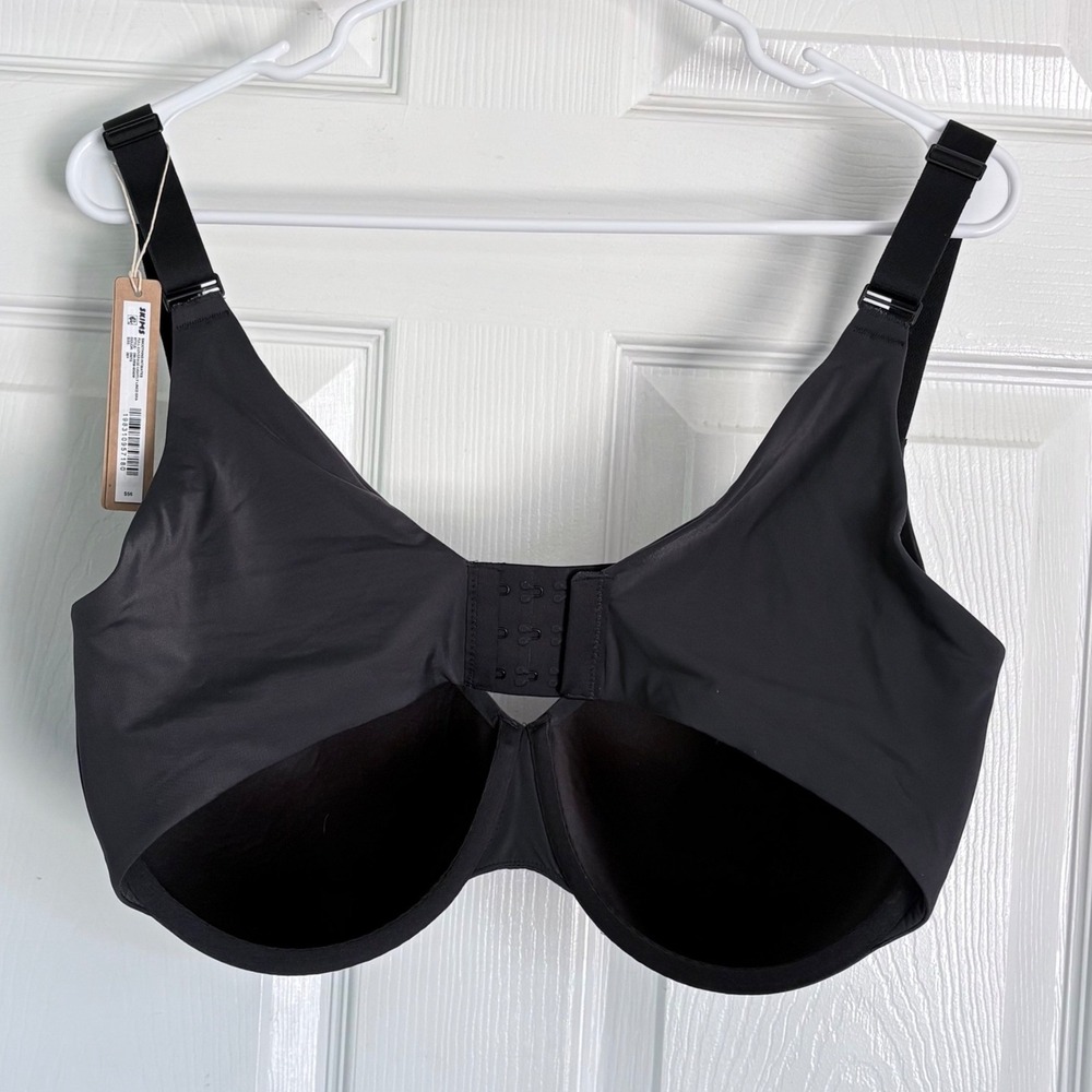 NEW SKIMS Full Coverage Lightly Lined Bra 38H Onyx Black Smoothing DM-DEM-9549W‎ - Picture 2 of 3